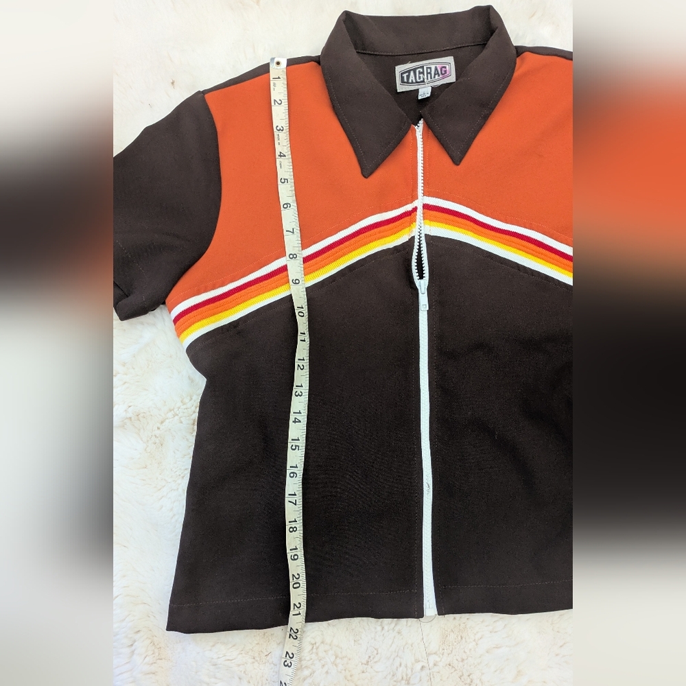90s Tag Rag Striped Retro Zip Front Shacket - Picture 11 of 11